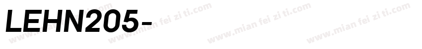 LEHN205字体转换