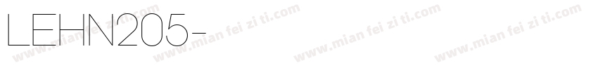 LEHN205字体转换