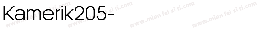 Kamerik205字体转换