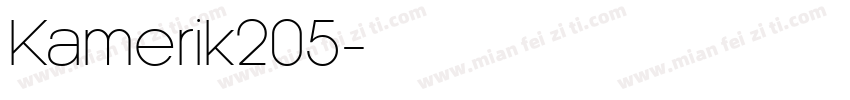 Kamerik205字体转换