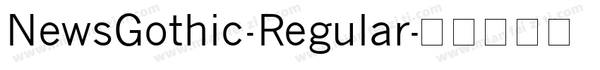 NewsGothic-Regular字体转换