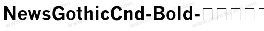 NewsGothicCnd-Bold字体转换