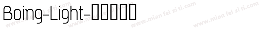 Boing-Light字体转换