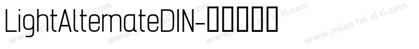 LightAlternateDIN字体转换