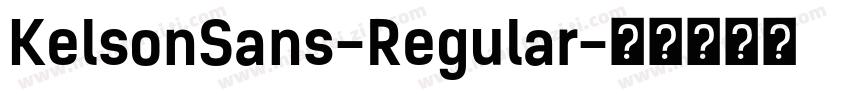 KelsonSans-Regular字体转换