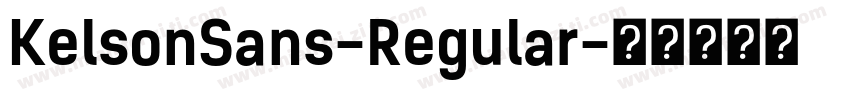 KelsonSans-Regular字体转换
