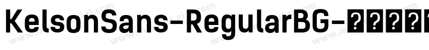KelsonSans-RegularBG字体转换