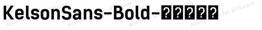 KelsonSans-Bold字体转换