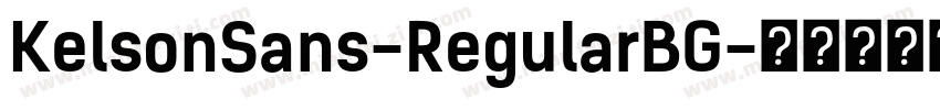 KelsonSans-RegularBG字体转换