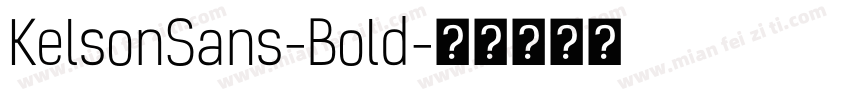 KelsonSans-Bold字体转换