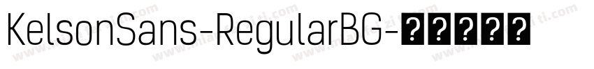 KelsonSans-RegularBG字体转换