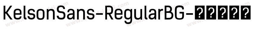KelsonSans-RegularBG字体转换