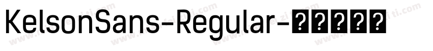 KelsonSans-Regular字体转换