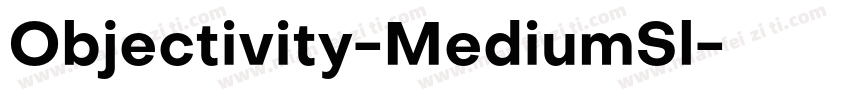 Objectivity-MediumSl字体转换