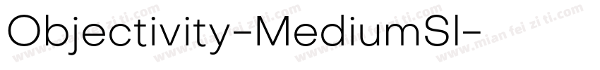 Objectivity-MediumSl字体转换