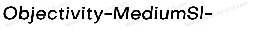 Objectivity-MediumSl字体转换