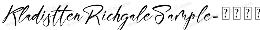 KladisttenRichgaleSample字体转换