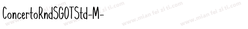 ConcertoRndSGOTStd-M字体转换