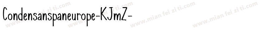 Condensanspaneurope-KJmZ字体转换