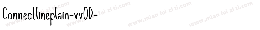 Connectlineplain-vvOD字体转换