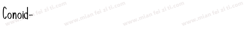 Conoid字体转换