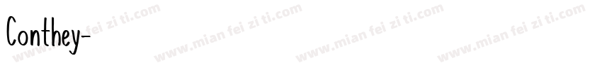 Conthey字体转换
