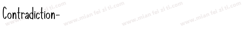 Contradiction字体转换