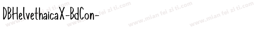 DBHelvethaicaX-BdCon字体转换