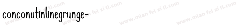 conconutinlinegrunge字体转换
