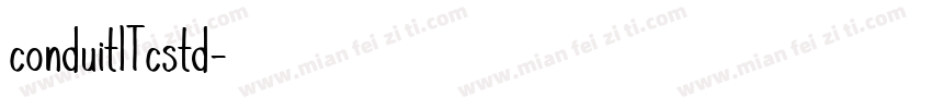 conduitITcstd字体转换