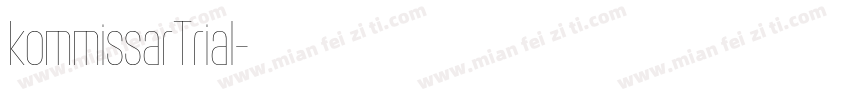kommissarTrial字体转换