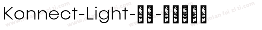 Konnect-Light-常规字体转换