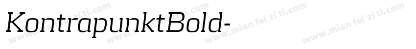 KontrapunktBold字体转换