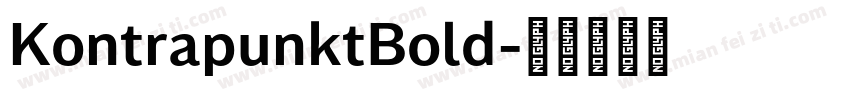 KontrapunktBold字体转换