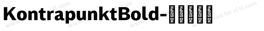 KontrapunktBold字体转换