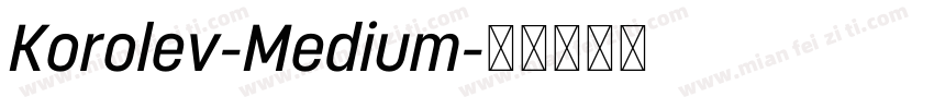 Korolev-Medium字体转换