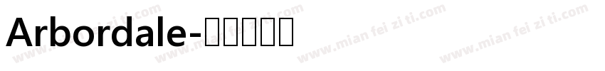 Arbordale字体转换