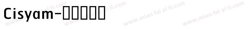 Cisyam字体转换