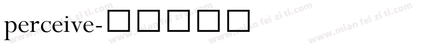 perceive字体转换