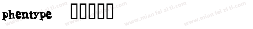 phentype字体转换