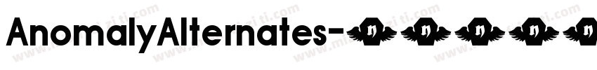 AnomalyAlternates字体转换