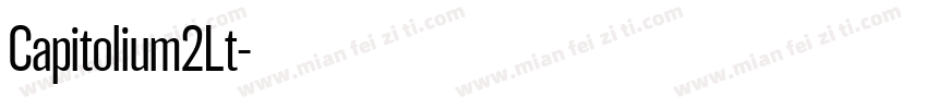 Capitolium2Lt字体转换