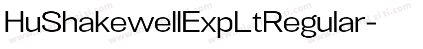 HuShakewellExpLtRegular字体转换