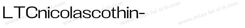 LTCnicolascothin字体转换