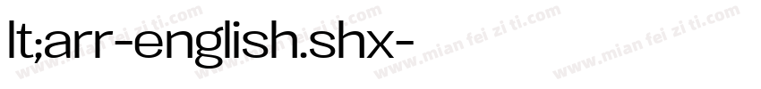 lt;arr-english.shx字体转换