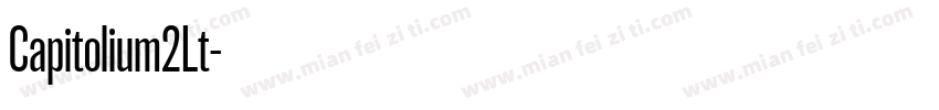Capitolium2Lt字体转换