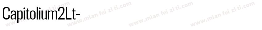 Capitolium2Lt字体转换