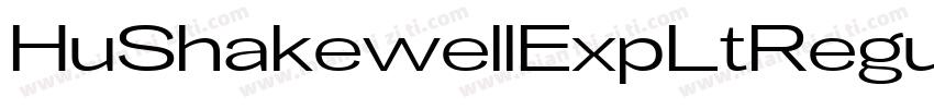 HuShakewellExpLtRegular字体转换