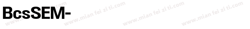 BcsSEM字体转换