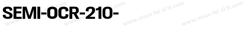 SEMI-OCR-210字体转换